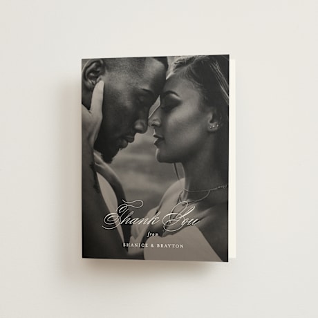Folded Wedding Thank You Cards