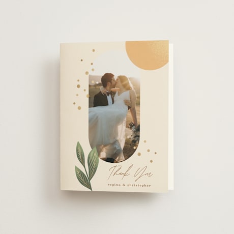 Folded Wedding Thank You Cards