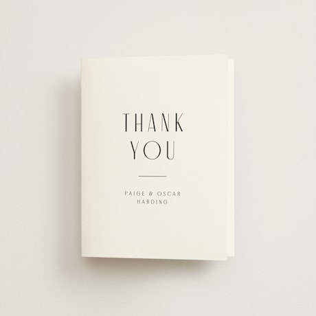 Folded Wedding Thank You Cards