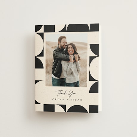 Folded Wedding Thank You Cards