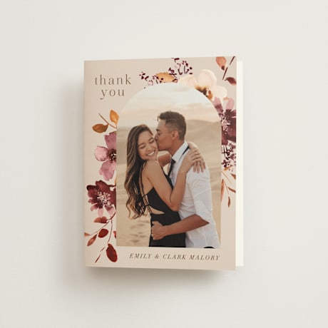 Folded Wedding Thank You Cards