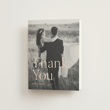 Folded Wedding Thank You Cards