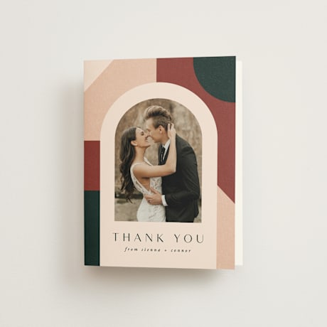 Folded Wedding Thank You Cards