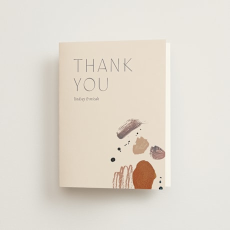 Folded Wedding Thank You Cards