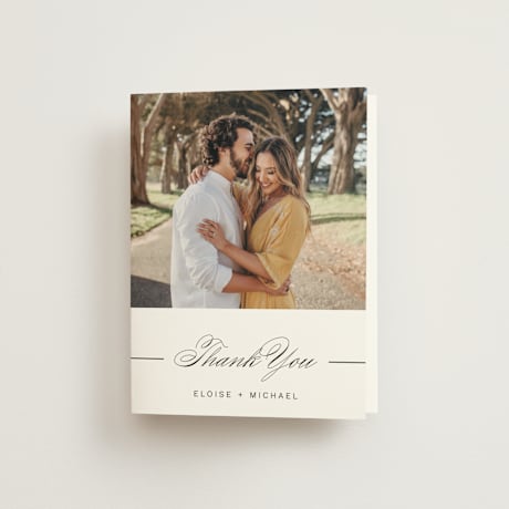 Folded Wedding Thank You Cards