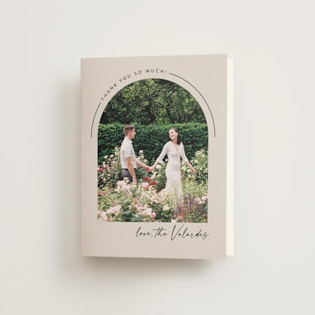 Folded Wedding Thank You Cards