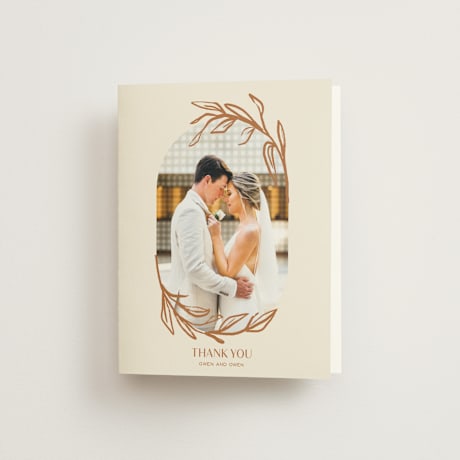 Folded Wedding Thank You Cards