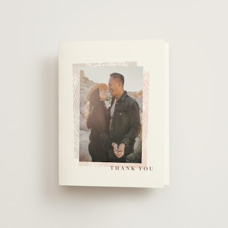 Folded Wedding Thank You Cards