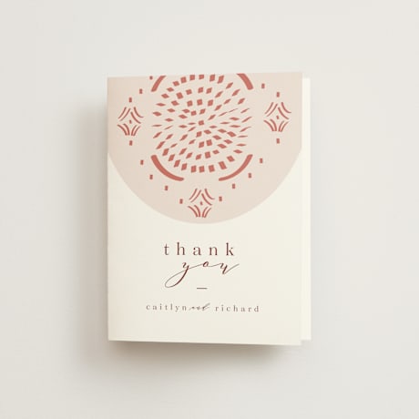 Folded Wedding Thank You Cards