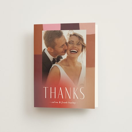 Folded Wedding Thank You Cards
