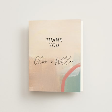 Folded Wedding Thank You Cards