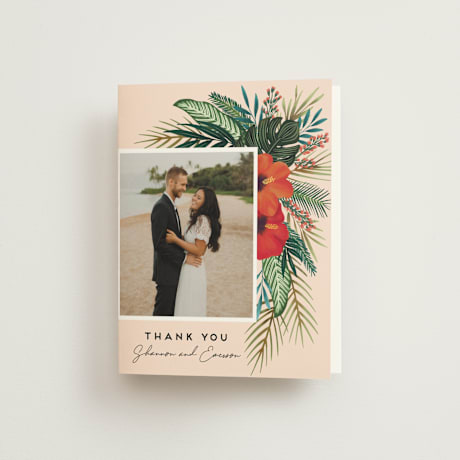 Folded Wedding Thank You Cards