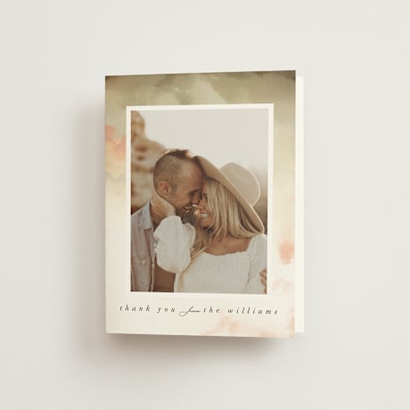 Folded Wedding Thank You Cards