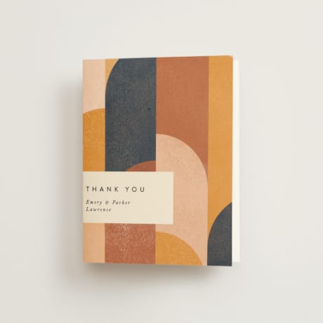 Folded Wedding Thank You Cards