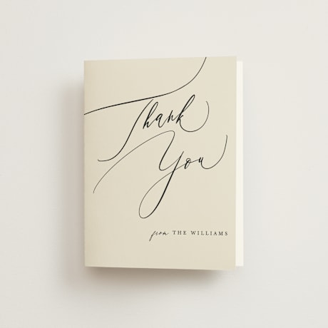 Folded Wedding Thank You Cards