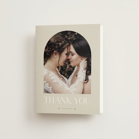 Folded Wedding Thank You Cards