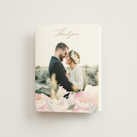 Folded Wedding Thank You Cards