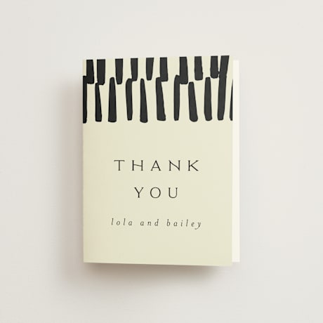 Folded Wedding Thank You Cards