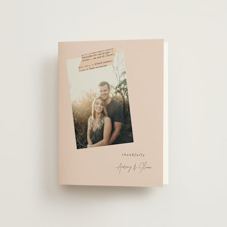 Folded Wedding Thank You Cards