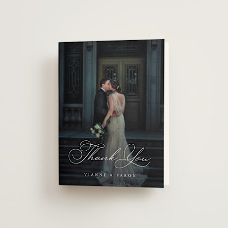 Folded Wedding Thank You Cards