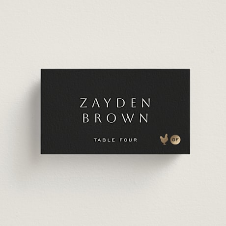 Foil-Pressed Place Cards - Chicken