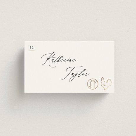 Foil-Pressed Place Cards - Chicken