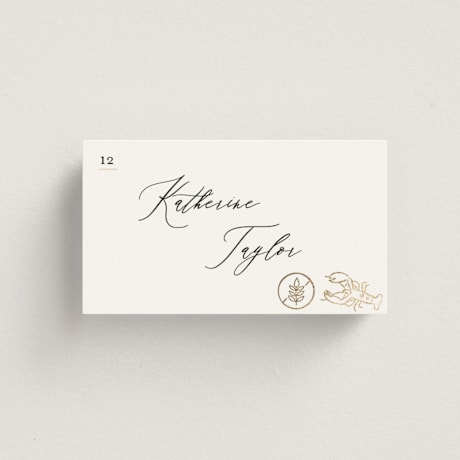 Foil-Pressed Place Cards - Fish