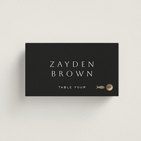 Foil-Pressed Place Cards - Fish