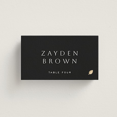 Foil-Pressed Place Cards - Vegetarian