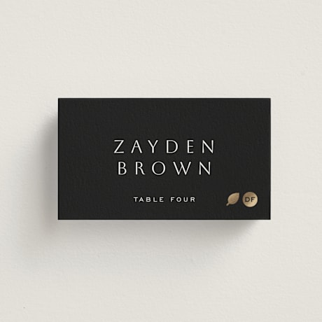 Foil-Pressed Place Cards - Vegetarian
