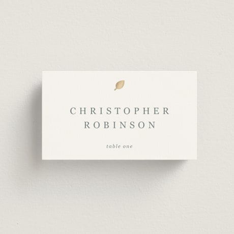 Foil-Pressed Place Cards - Vegetarian