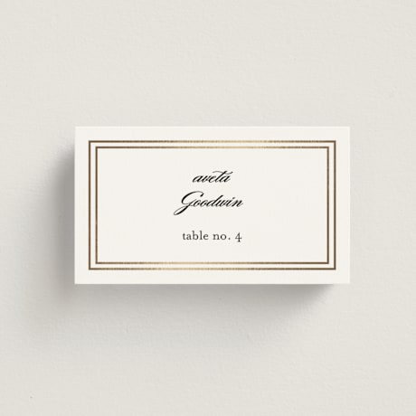 Foil-Pressed Place Cards