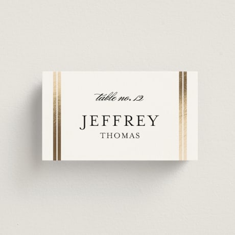 Foil-Pressed Place Cards