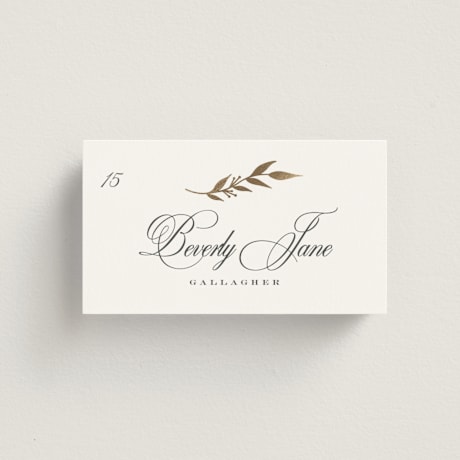 Foil-Pressed Place Cards