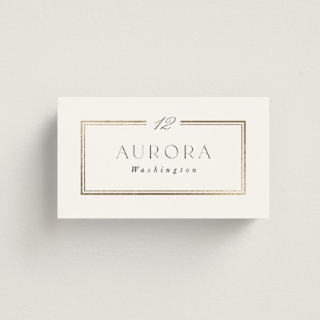 Foil-Pressed Place Cards