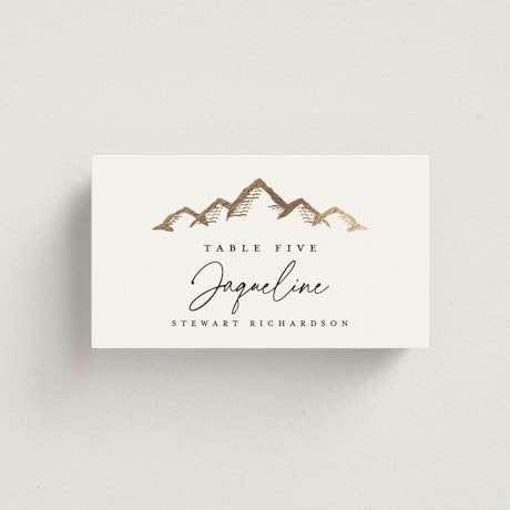 Foil-Pressed Place Cards