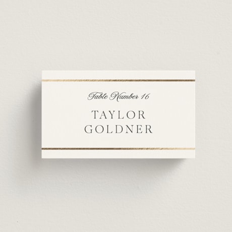 Foil-Pressed Place Cards