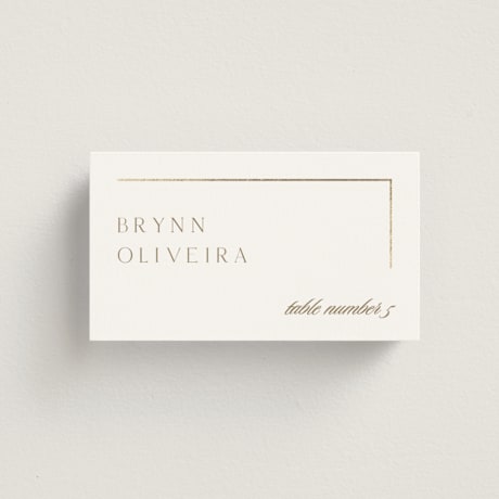 Foil-Pressed Place Cards