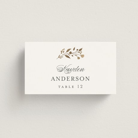 Foil-Pressed Place Cards