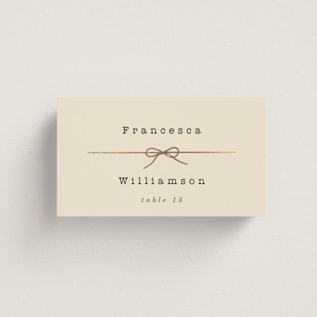 Foil-Pressed Place Cards