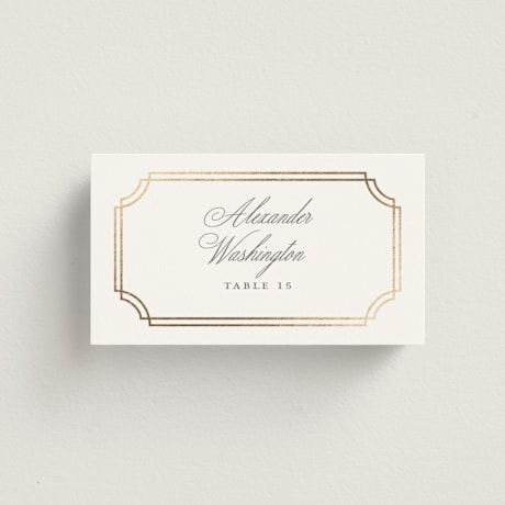 Foil-Pressed Place Cards