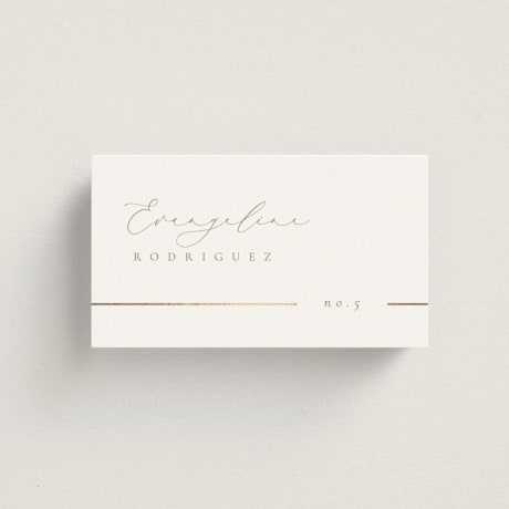 Foil-Pressed Place Cards