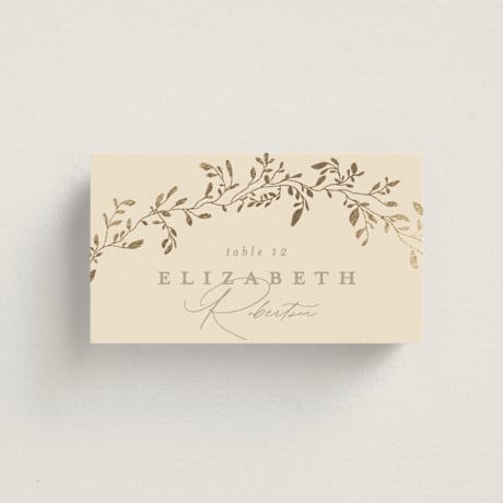 Foil-Pressed Place Cards