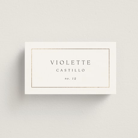 Foil-Pressed Place Cards