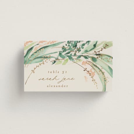Foil-Pressed Place Cards