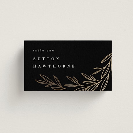 Foil-Pressed Place Cards