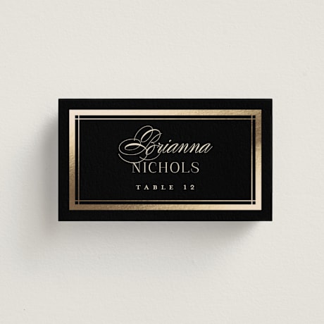 Foil-Pressed Place Cards