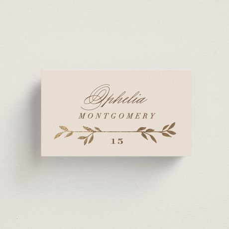 Foil-Pressed Place Cards