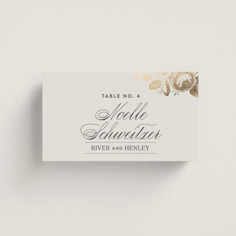 Foil-Pressed Place Cards