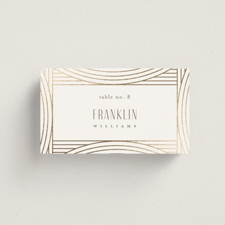 Foil-Pressed Place Cards